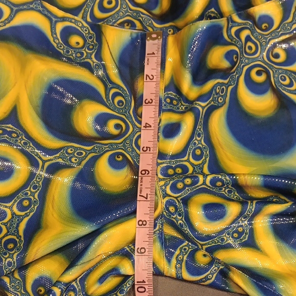 Retro Disco Styled Vibrant Patterned Flare Pants - Picture 8 of 11